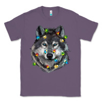 Lavender Christmas with wolf Classic Tee - RanaPortraitStore