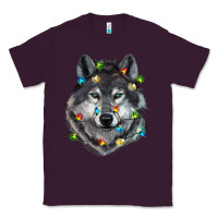 Plum Christmas with wolf Classic Tee - RanaPortraitStore