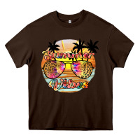 Chocolate Brown summer vibes2 Heavy Core Tee - JahusDesignShop