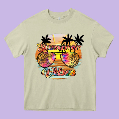 Summer Vibes2 Heavy Core Tee Designed By Jahusdesignshop