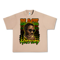 Burro Black history afro man Urban Heavy Tee - HowdyJamesFarm