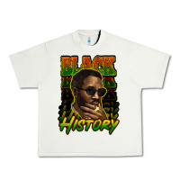 Pistachio Black history afro man Urban Heavy Tee - HowdyJamesFarm