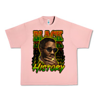 Salmon Black history afro man Urban Heavy Tee - HowdyJamesFarm