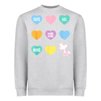 Heather Grey peanuts valentine candy heart Heavyweight Sweatshirt - longCreatives