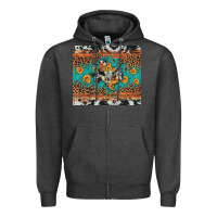Charcoal Heather bull skull texas map sunflower leopard cowhide Zipper Hoodie - Artiststas