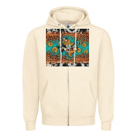 Bull Skull Texas Map Sunflower Leopard Cowhide Zipper Hoodie | Teevron