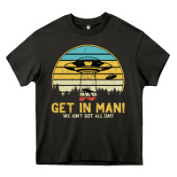 Asphalt UFO Vintage Retro Alien Outerspace Spaceship Heavy Core Tee - Bettercallsaul