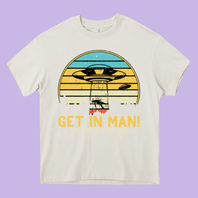 Ufo Vintage Retro Alien Outerspace Spaceship Heavy Core Tee Designed By Bettercallsaul
