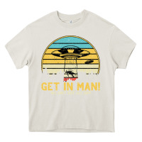 Cream UFO Vintage Retro Alien Outerspace Spaceship Heavy Core Tee - Bettercallsaul