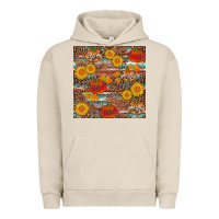 Pigment French Oak pumpkin plaid sunflower seamless Urban Hoodie - AdoDesignShop