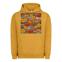 Pigment Peanut Butter pumpkin plaid sunflower seamless Urban Hoodie - AdoDesignShop