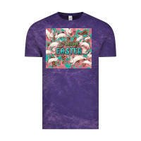 Cloud Purple Easter Bunny  tumbler Easter Day Vintage Tee - HowdyJamesFarm