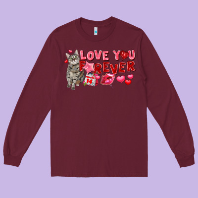 Love You Forever Long Sleeve Tee Designed By Fadigitalartstudio
