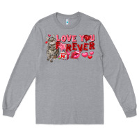 Heather Grey Love you forever Long Sleeve Tee - FaDigitalArtStudio