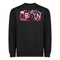 Black Valentine OBGYN Heavyweight Sweatshirt - CowhideDigitalArt