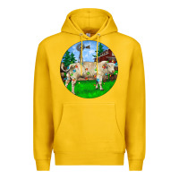 Lemon Christmas Charolais Bull And Barnyard Premium Hoodie - RanaPortraitStore