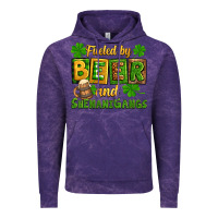 Cloud Purple St. Patrick's Fueled by beer and shenanigangs Vintage Hoodie - OliviaCreatesArt