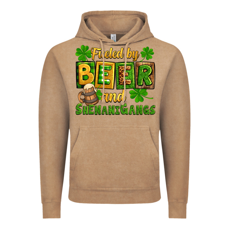 St. Patrick's Fueled By Beer And Shenanigangs Vintage Hoodie by OliviaCreatesArt | Teevron