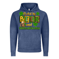 Vintage Denim St. Patrick's Fueled by beer and shenanigangs Vintage Hoodie - OliviaCreatesArt