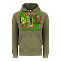 Vintage Olive St. Patrick's Fueled by beer and shenanigangs Vintage Hoodie - OliviaCreatesArt