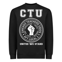 Black Chicago Teachers Union On Strike Protest United We Stand Heavyweight Sweatshirt - longCreatives
