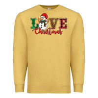Love Christmas Snowman Premium Sweatshirt | Teevron