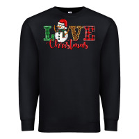 Black love christmas snowman Premium Sweatshirt - BarkalooDesign