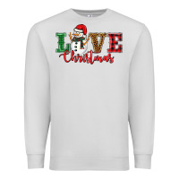 Dove Grey love christmas snowman Premium Sweatshirt - BarkalooDesign