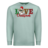 Seafoam love christmas snowman Premium Sweatshirt - BarkalooDesign