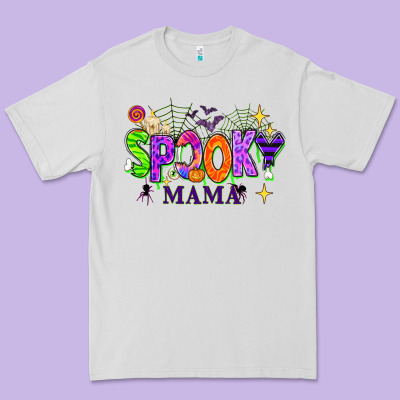 Halloween Spooky Mama Premium Tee Designed By Texasbilliewilder