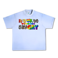 Grape Ice It's okay to say Gay pride Urban Heavy Tee - CowGirlArtShop