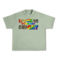 Oil Green It's okay to say Gay pride Urban Heavy Tee - CowGirlArtShop