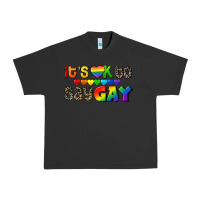 Pigment Black It's okay to say Gay pride Urban Heavy Tee - CowGirlArtShop