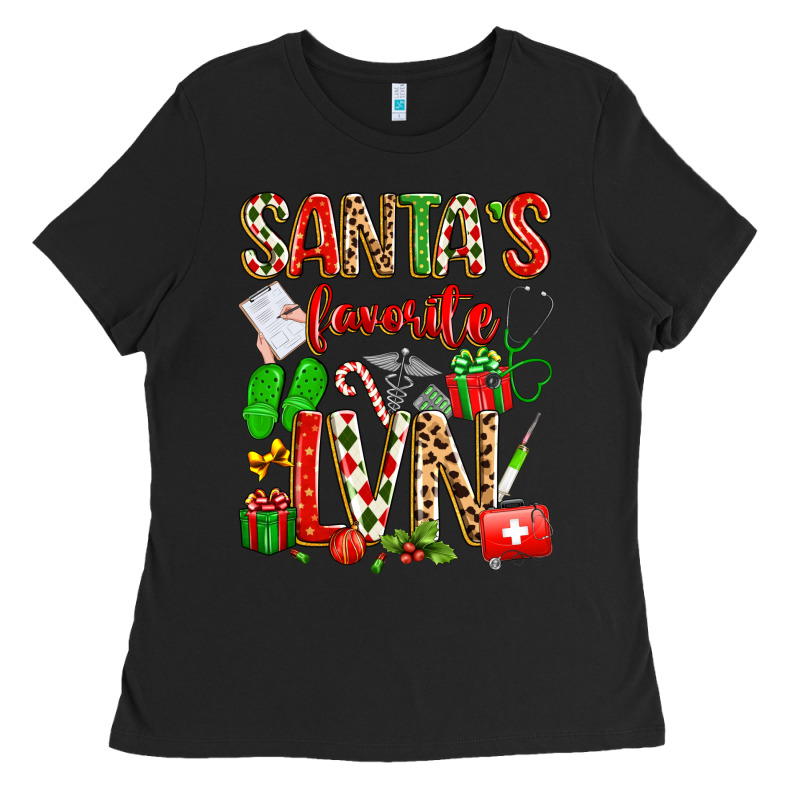 Santa's Favorite Lvn Ladies Tee by texasbilliewilder | Teevron