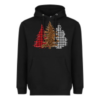 Black christmas trees Heavyweight Hoodie - BarkalooDesign