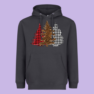 Christmas Trees Heavyweight Hoodie Designed By Barkaloodesign