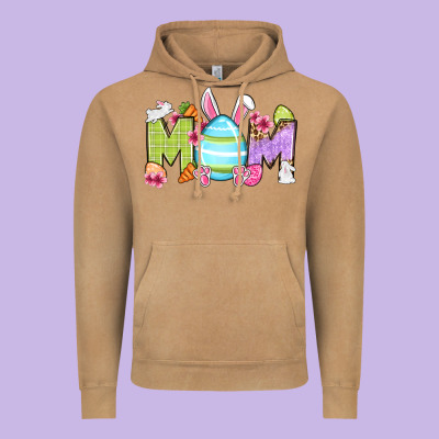 Easter Mom Vintage Hoodie Designed By Oliviacreatesart