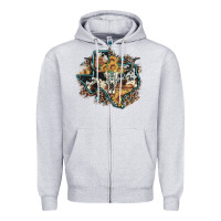 Heather Grey bull skull leopard cowhide sunflower texas map Zipper Hoodie - Artiststas