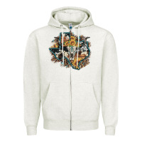 Oatmeal Heather bull skull leopard cowhide sunflower texas map Zipper Hoodie - Artiststas