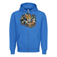 True Royal bull skull leopard cowhide sunflower texas map Zipper Hoodie - Artiststas