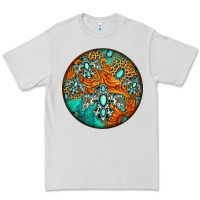 Dove Grey western pattern circle Premium Tee - Jasminsmagicworld