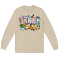 Mushroom Happy Easter Long Sleeve Tee - OliviaCreatesArt