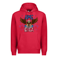 Cardinal America eagle Premium Hoodie - CowhideDigitalArt