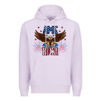 Lilac America eagle Premium Hoodie - CowhideDigitalArt
