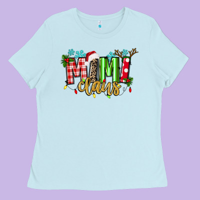 Mimi Claus Ladies Tee Designed By Texasbilliewilder