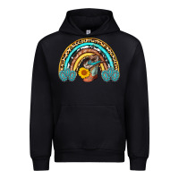 Black cowboy boots and hat rainbow Urban Hoodie - AdoDesignShop