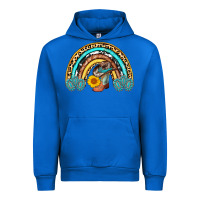 Cobalt cowboy boots and hat rainbow Urban Hoodie - AdoDesignShop