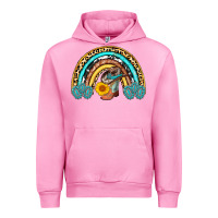 Fuchsia Pink cowboy boots and hat rainbow Urban Hoodie - AdoDesignShop