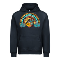 Navy cowboy boots and hat rainbow Urban Hoodie - AdoDesignShop