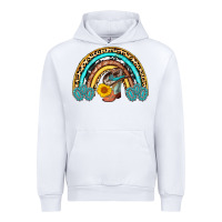 White cowboy boots and hat rainbow Urban Hoodie - AdoDesignShop